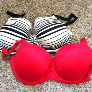 2 Victoria Secret Fabulous Lined Demi Bras both Sz. 34 DDD (previously loved)